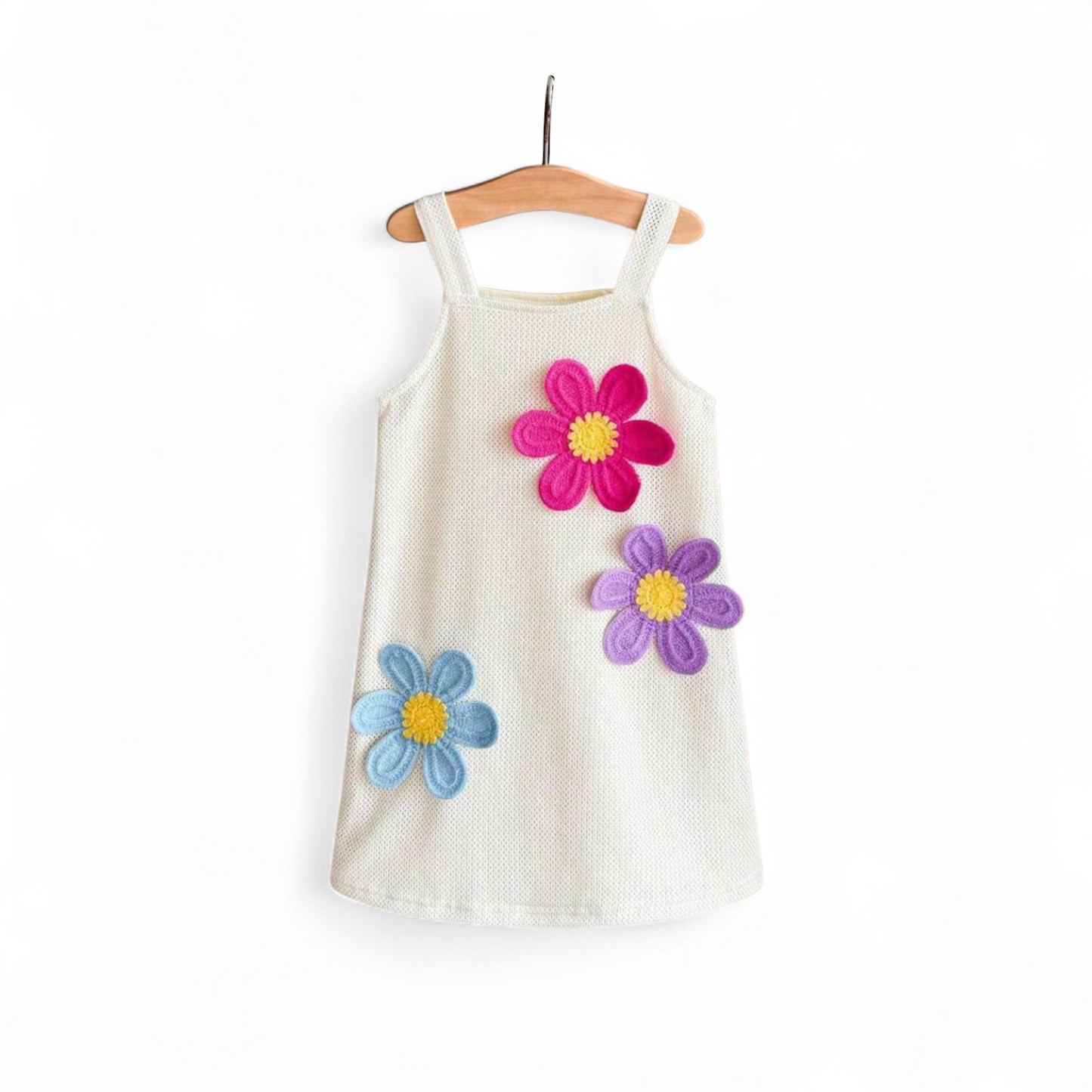 Girls flower print beach dress