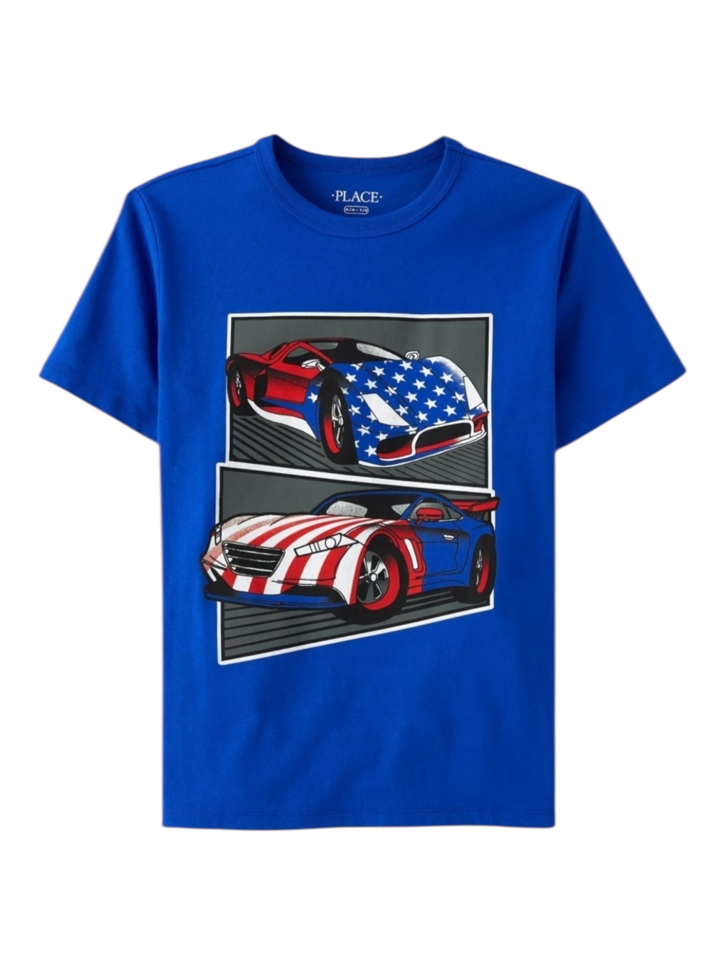 Blue race car children’s place boy shirt