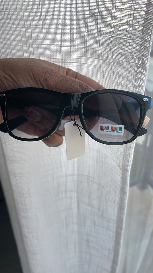 Girls black sunglasses