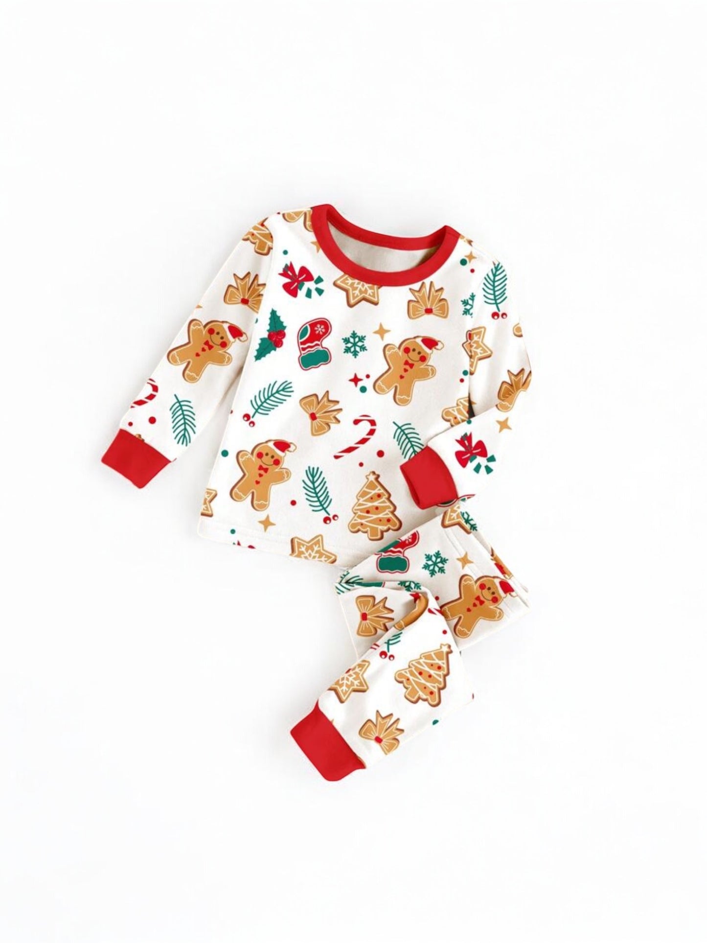 Gingerbread infant Christmas pj