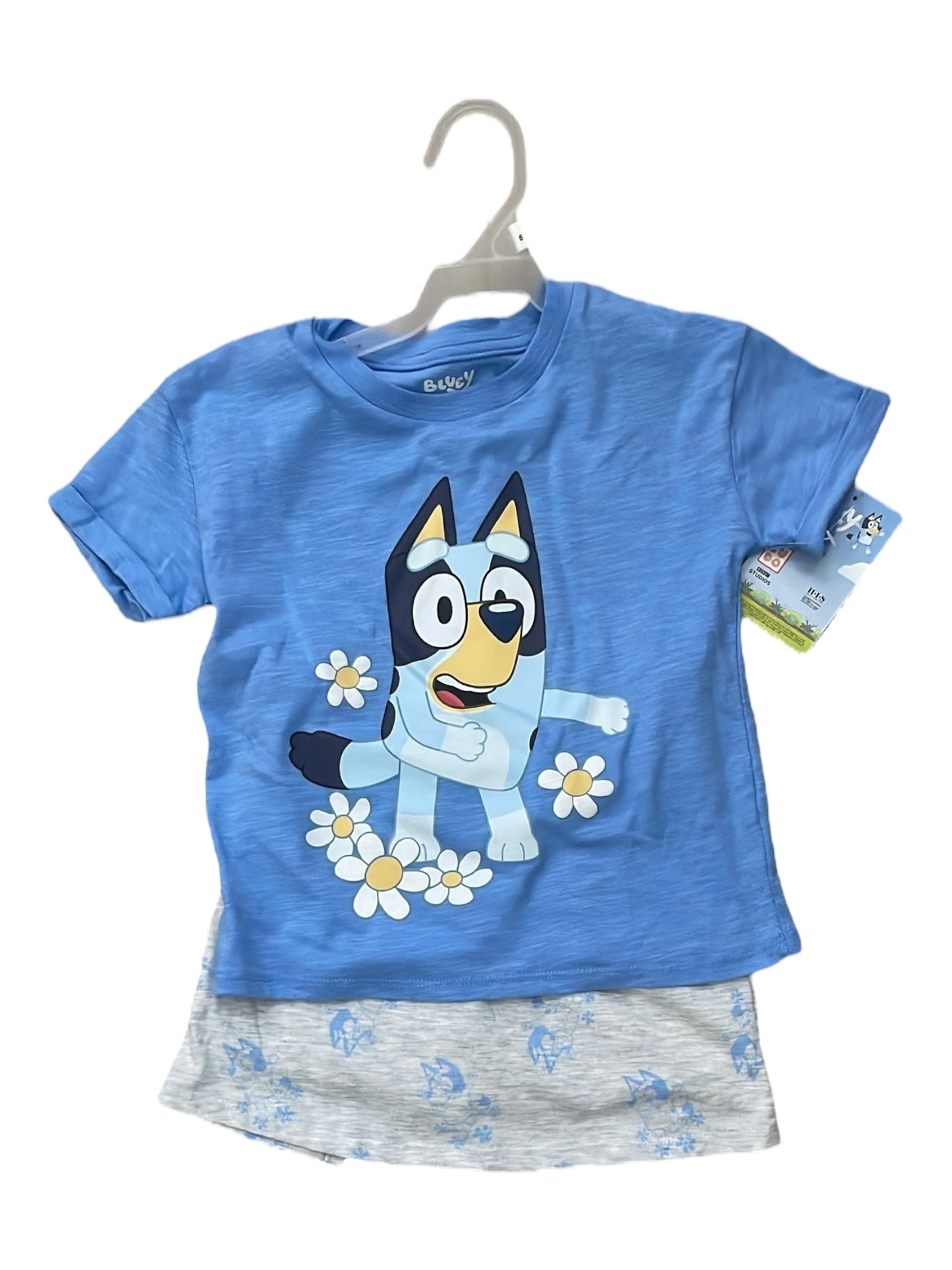 Bluey 2pc skirt & top  girls set