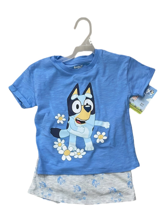 Bluey 2pc skirt & top  girls set