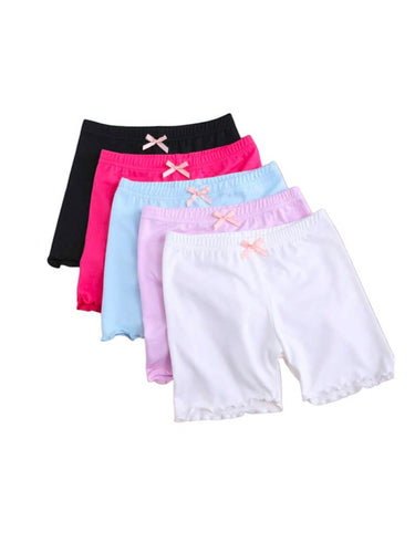 5pc multicolor girl shorts