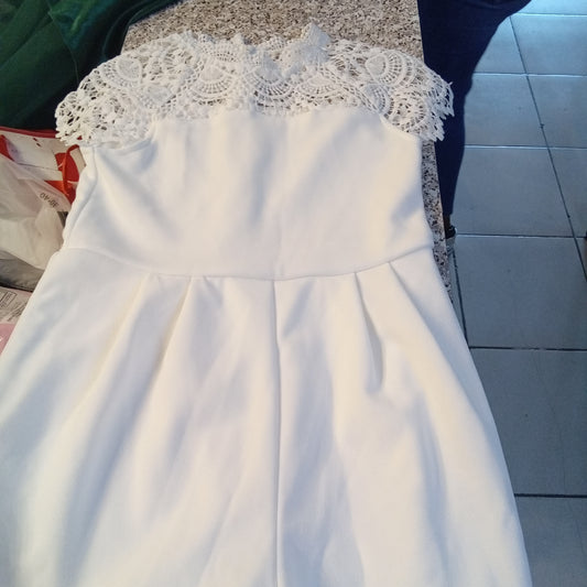 Shein white rumper