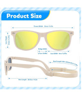 flexible baby sunglasses with attached band