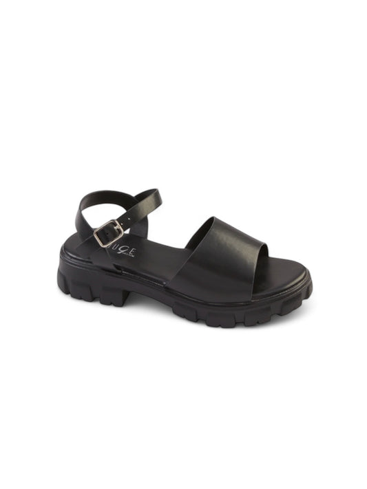 Black platform girl sandals