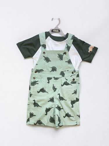 American hawk 2 pc shirt with jumper green Dino boys set