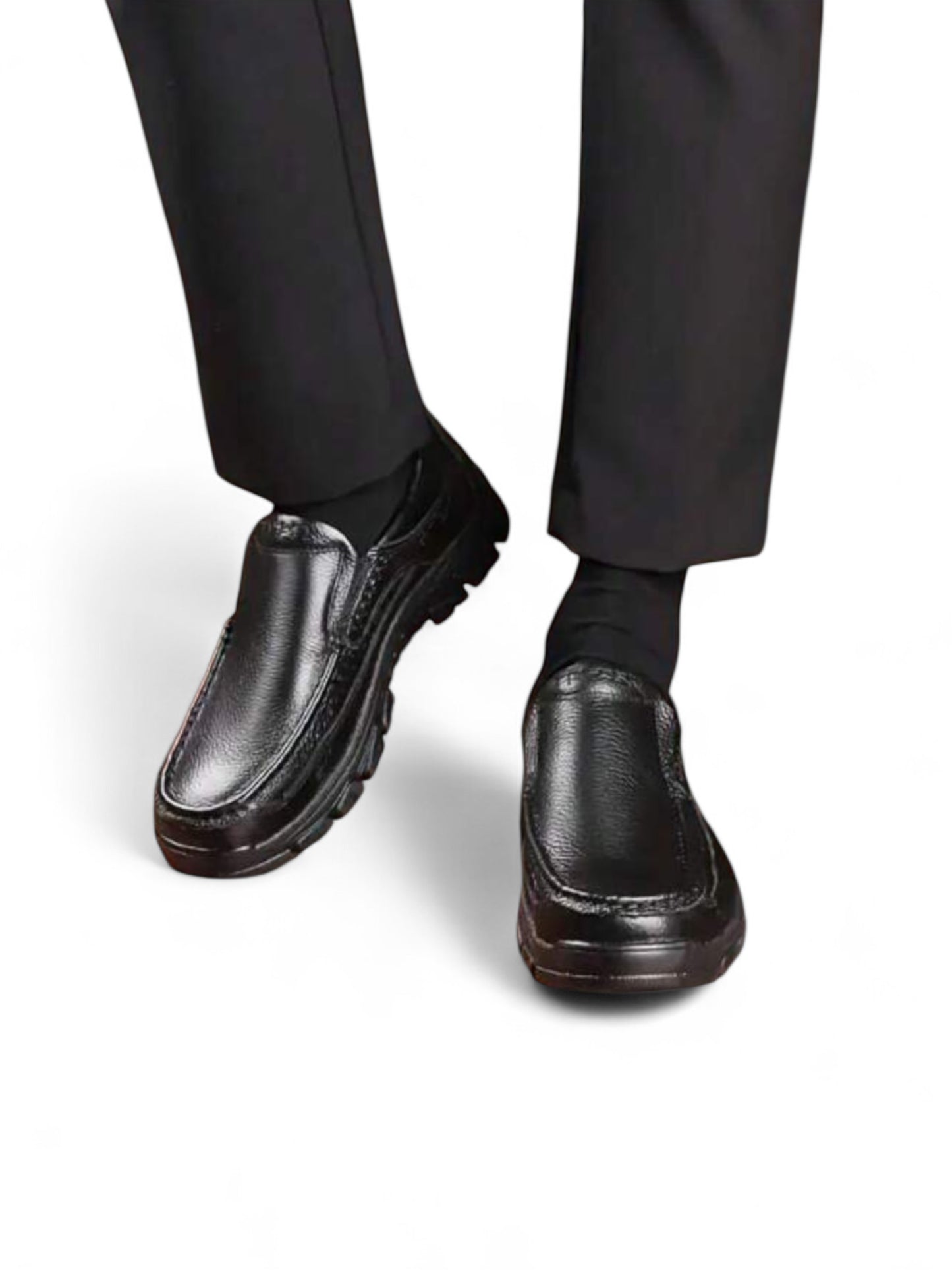 Boys black school shoes