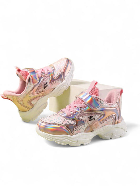 Pink metallic girl sneakers  2k5