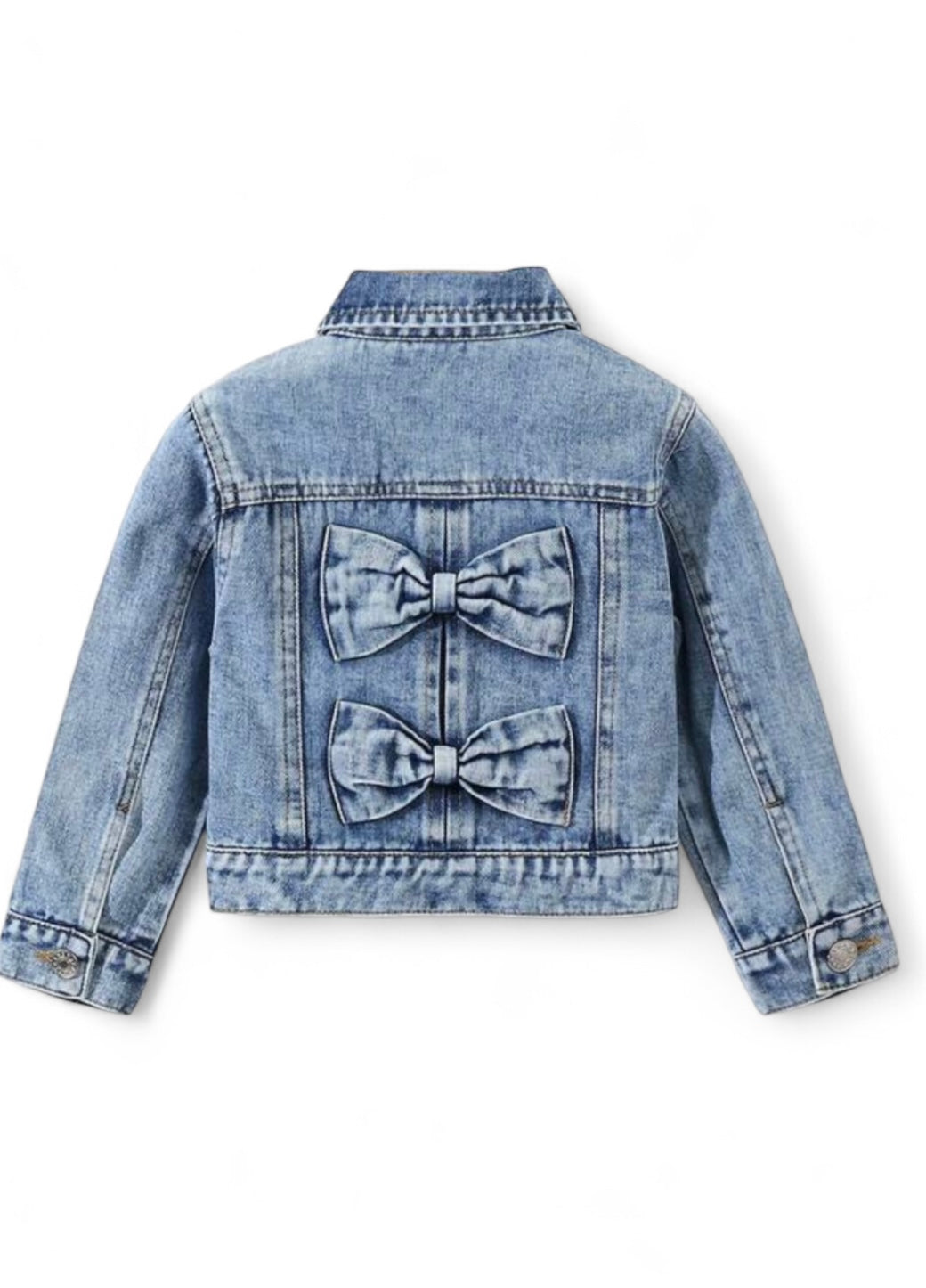 Bow girl jeans jacket