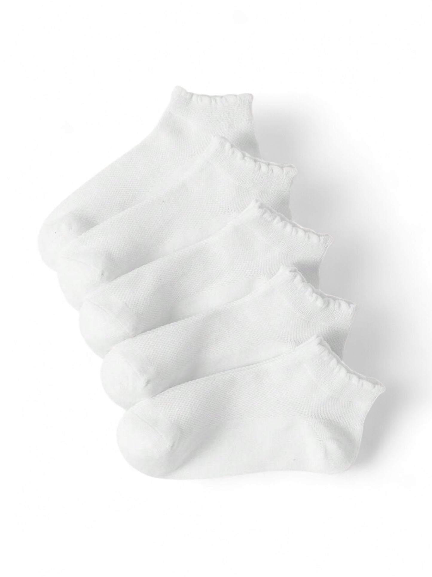5 pairs  lace frill top girls socks