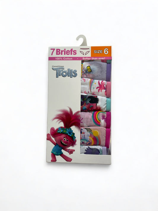 Trolls girl undies 7pk