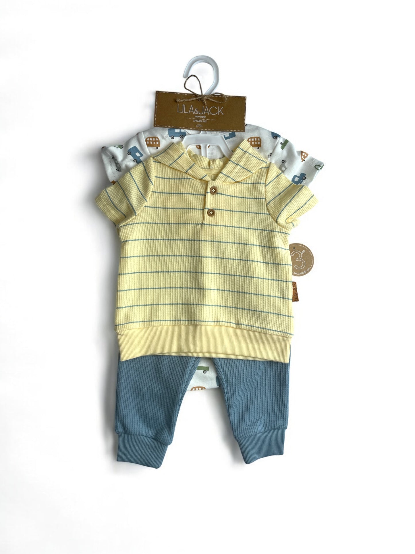 3pc Lila & jack boy baby set