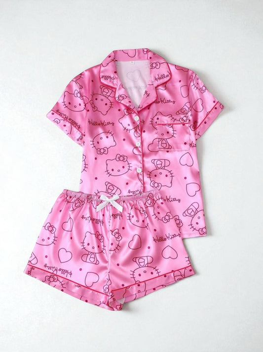 Pink hello kitty teen girl pj