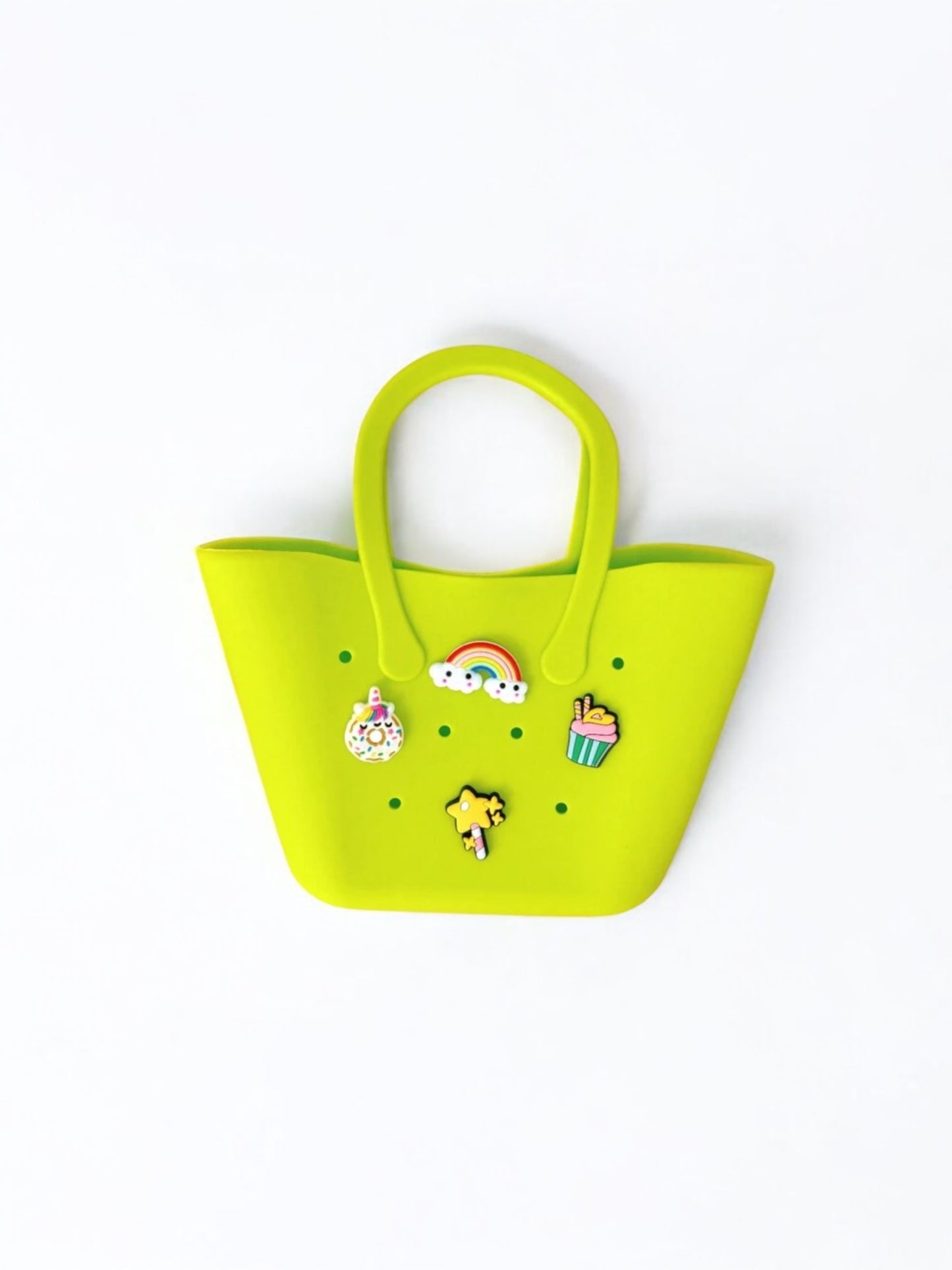 Girl beach crocs  purses with charm clips