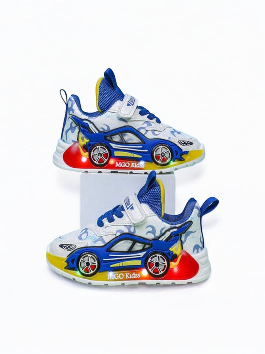 Race car boy led sneakers 2k5