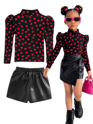 Hearts valentine girls set