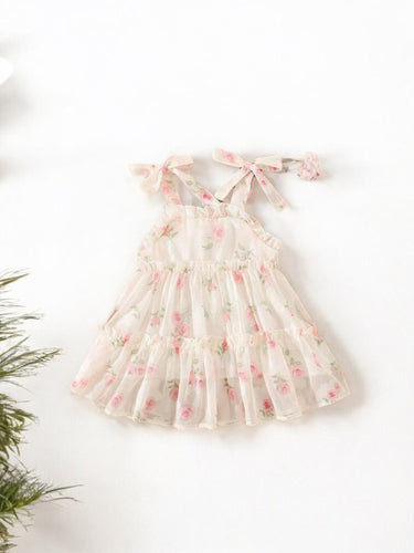 Floral Easter baby dress