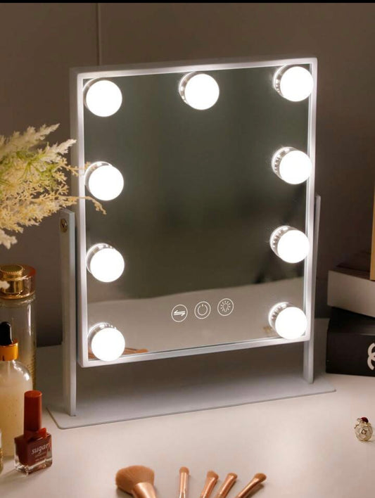 Vanity mirrors with bulbs