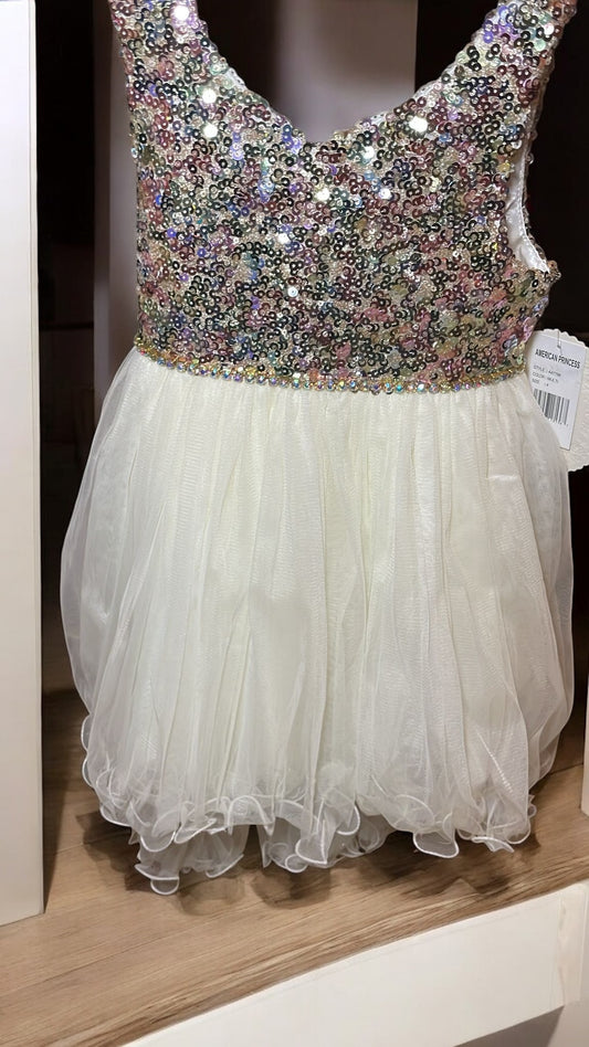 American princess sparkly girl dress