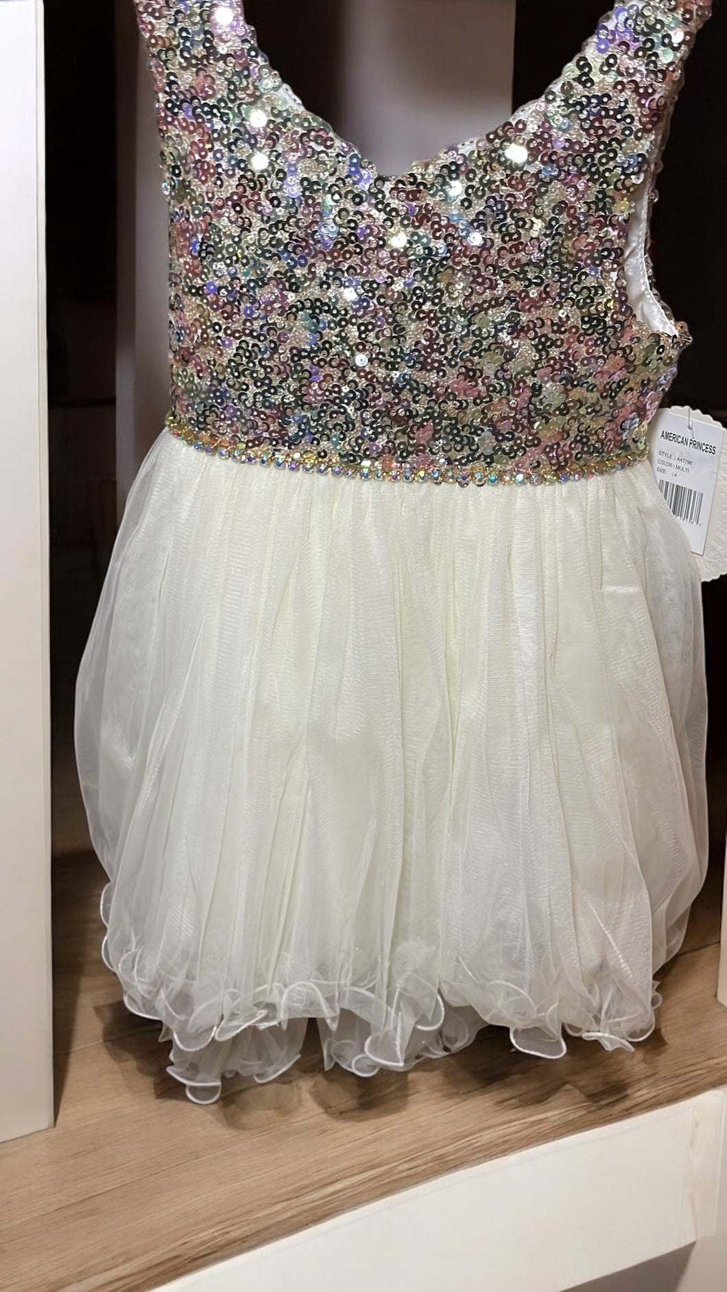 American princess sparkly girl dress