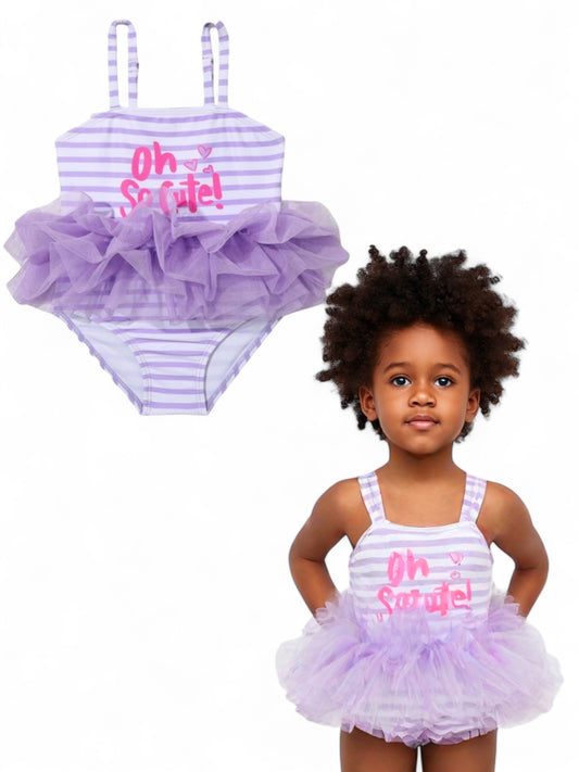 Oh so cute tutu Girl baby swimsuit