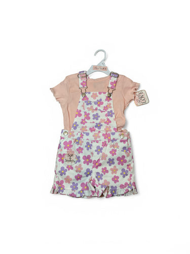 Real love floral jumper with blouse girls set