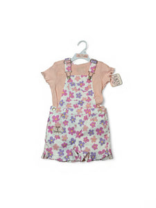 Real love floral jumper with blouse girls set
