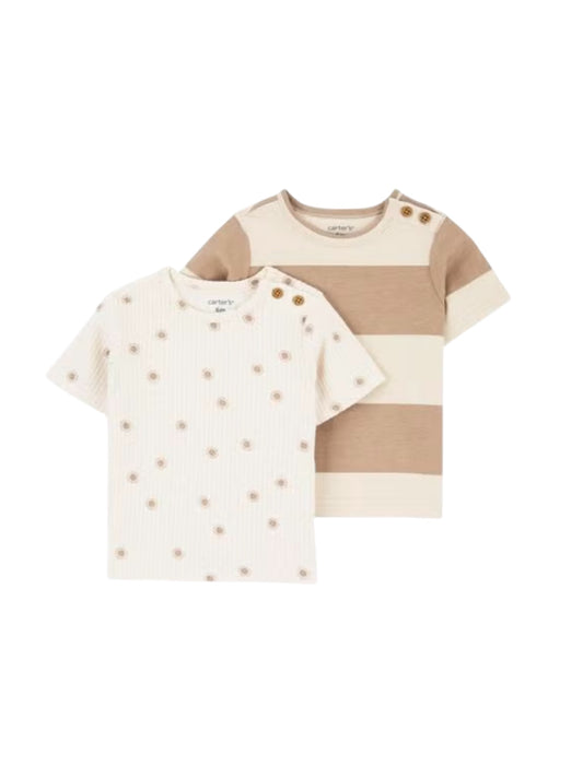Cater’s brown 2 pc baby shirt