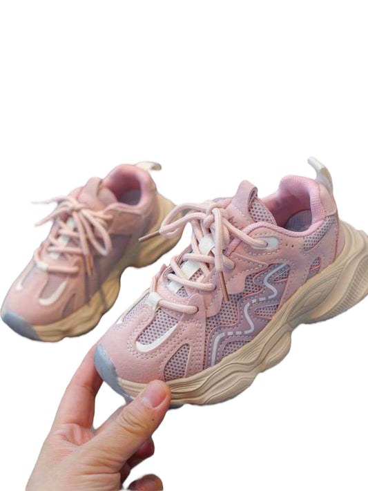 Pink and Brown toddler sneakers