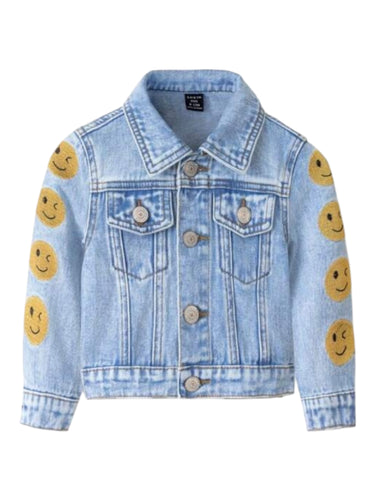 Smiley face baby jeans jacket 2k5