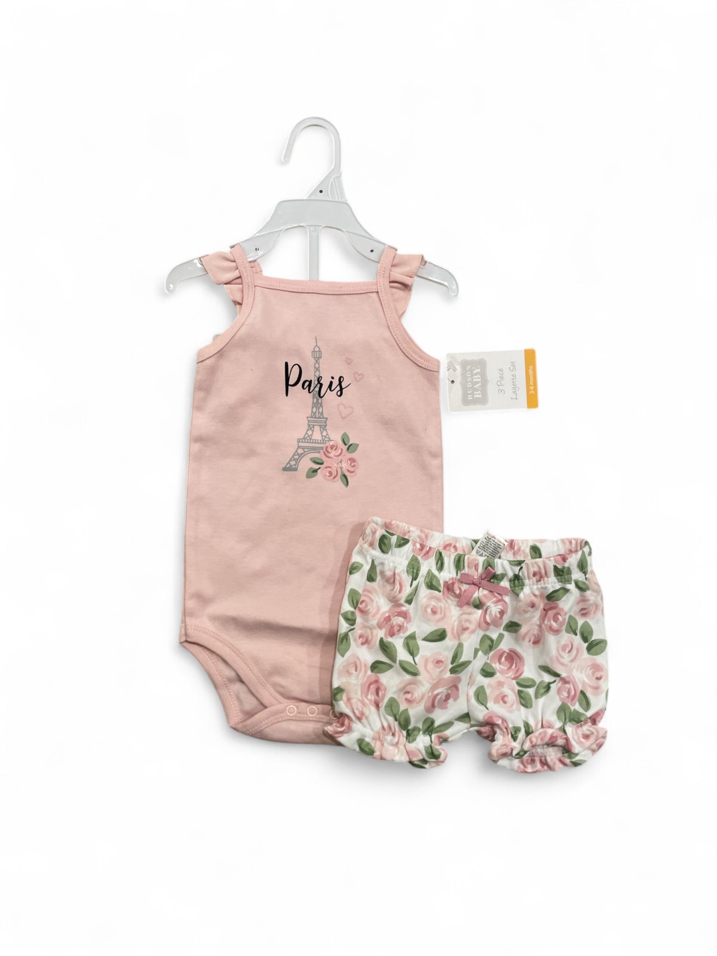 Hudson baby 2pc onesie & pants baby set