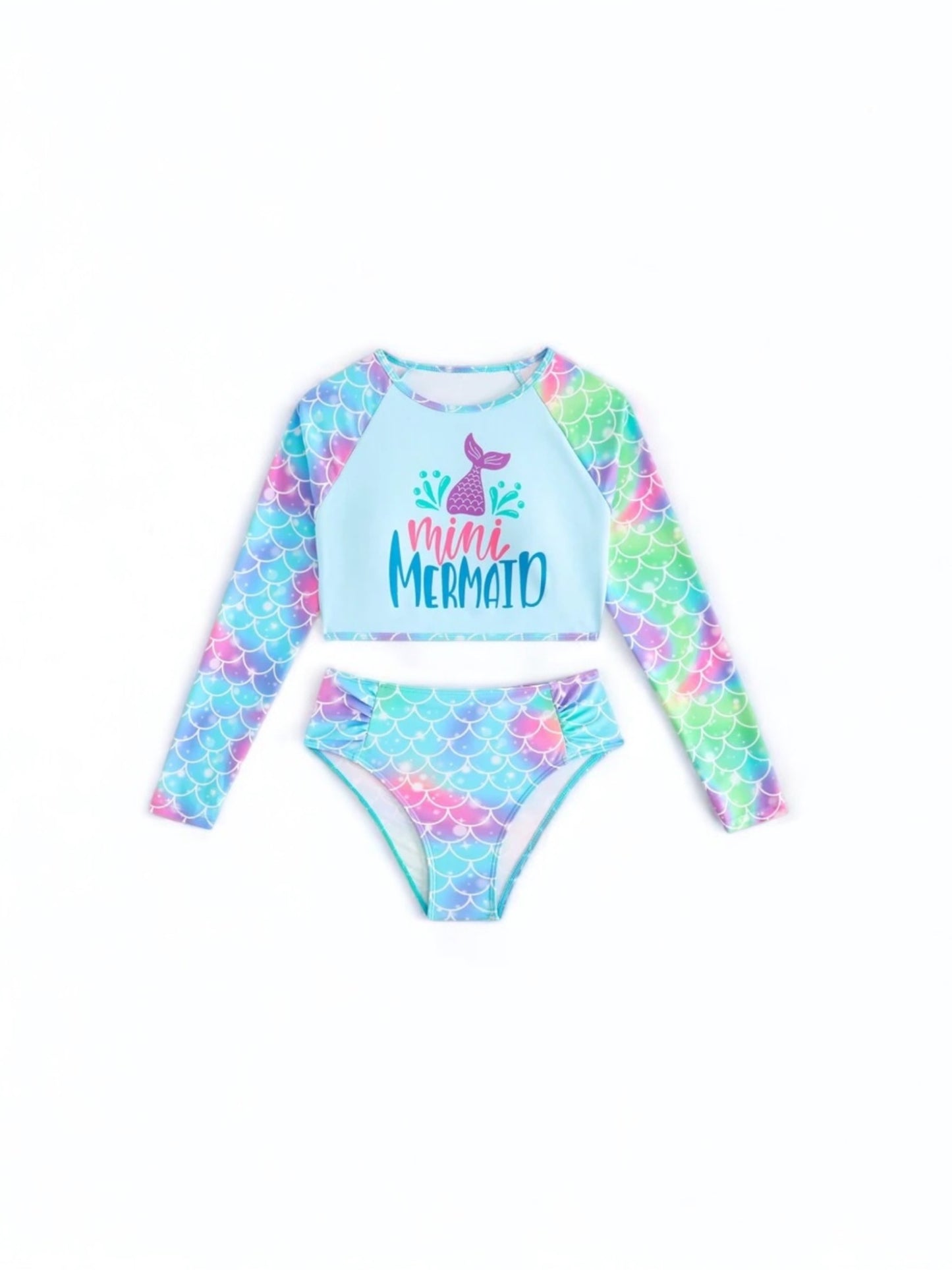 Mini mermaid girls swimsuit