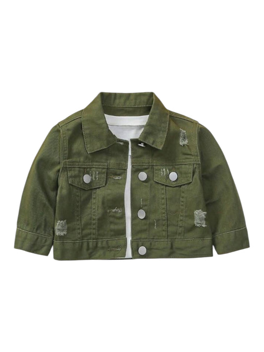 Green baby jeans jacket 2k5