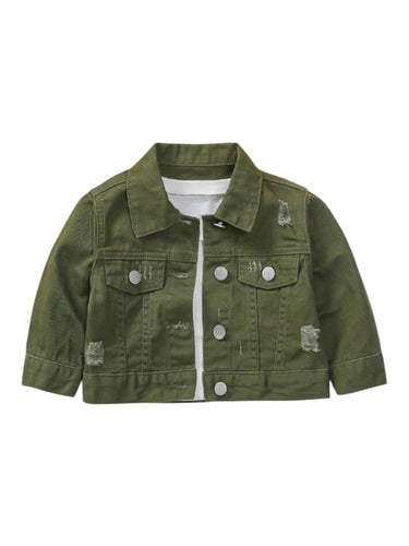 Green baby jeans jacket 2k5