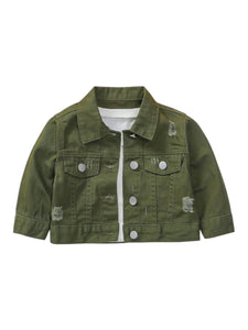 Green baby jeans jacket 2k5