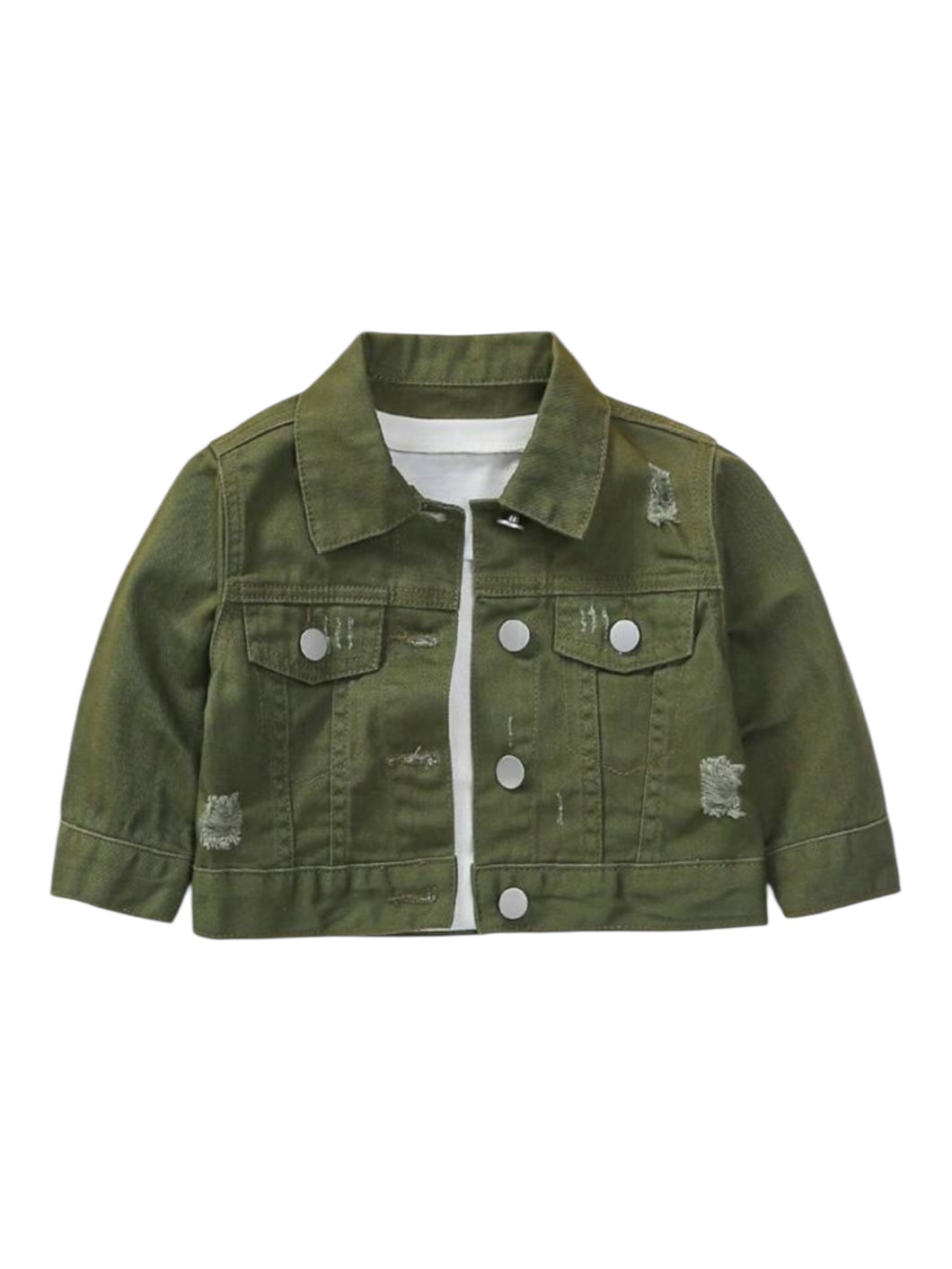 Green baby jeans jacket 2k5