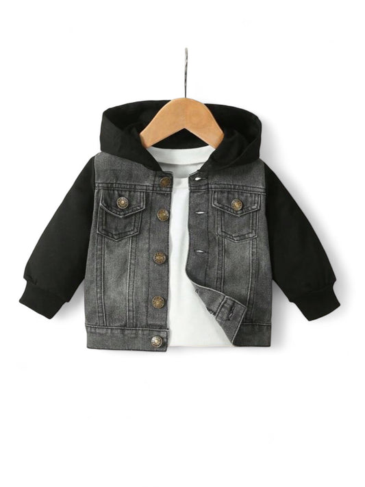 Black sweater  baby jeans jacket