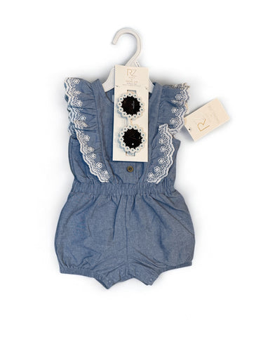 Rachel Zoe 2pc jumper & sunglasses baby set