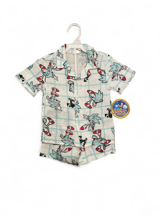 Sonic 2pc linen boys set