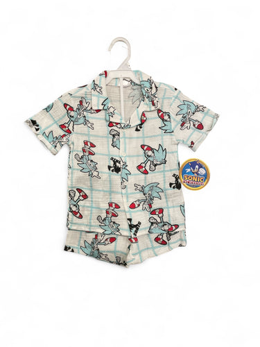 Sonic 2pc linen boys set