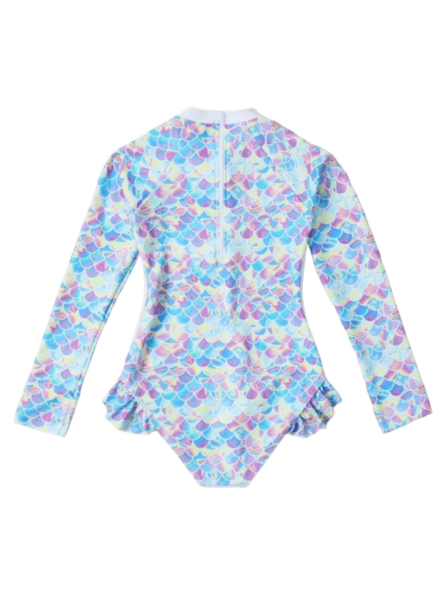 long sleeve mermaid girl swimsuit