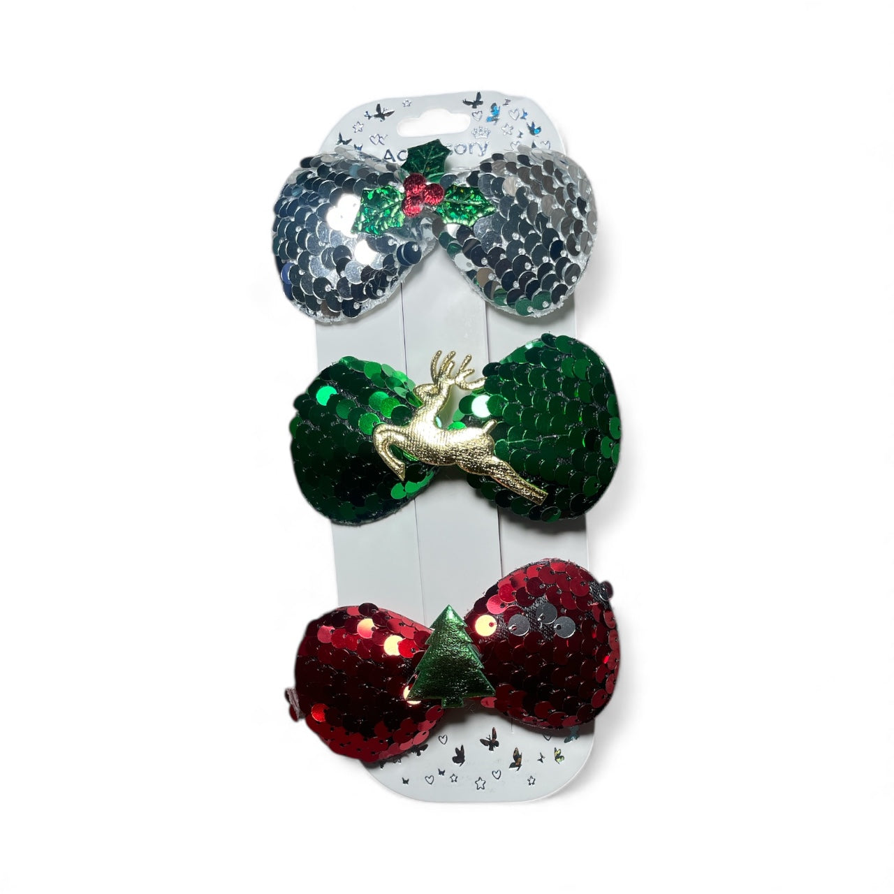 Christmas sequence bow