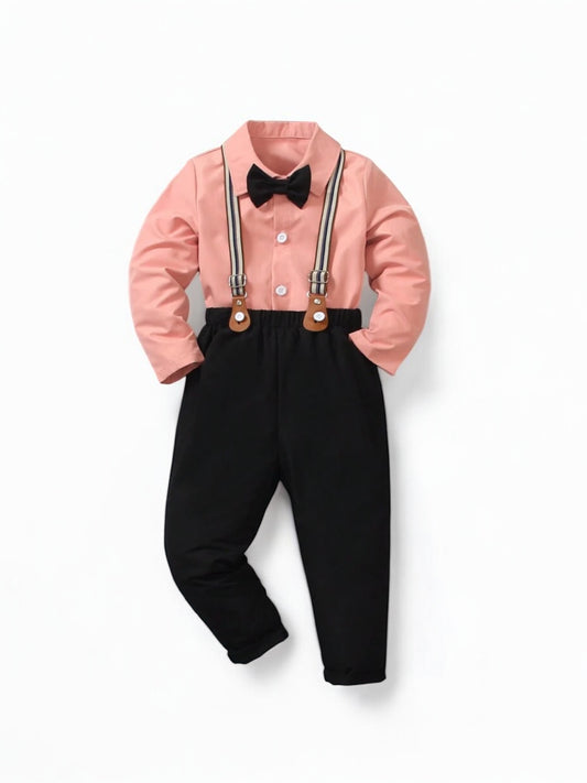 Peach & black boys formal set 2k5