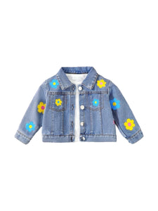 Flowers jeans jacket 2k5