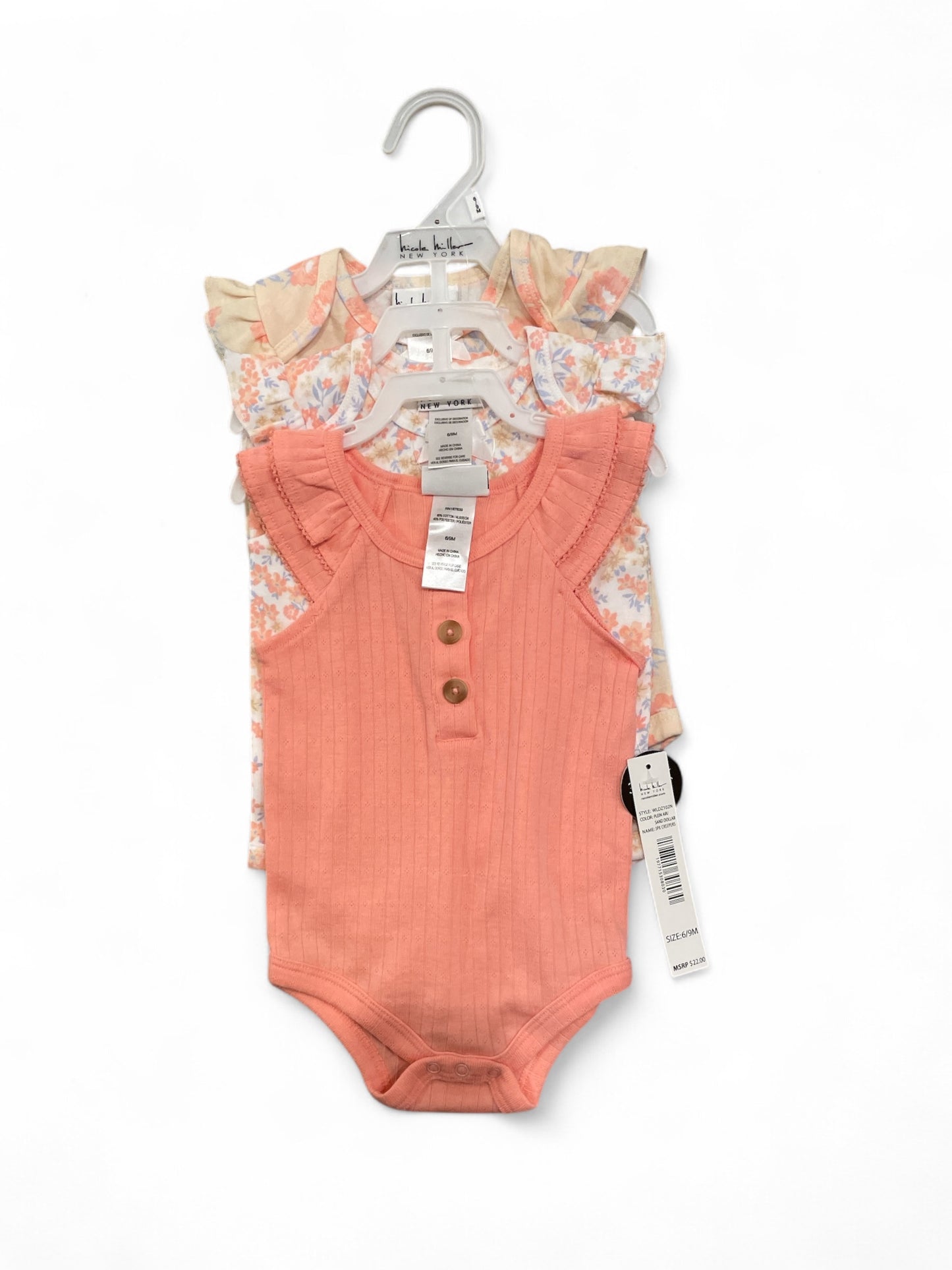 Nikole miler 3pc baby onesies set