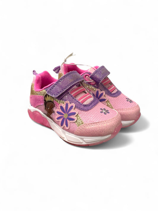 Light up Tiana princess pink toddler girl sneakers