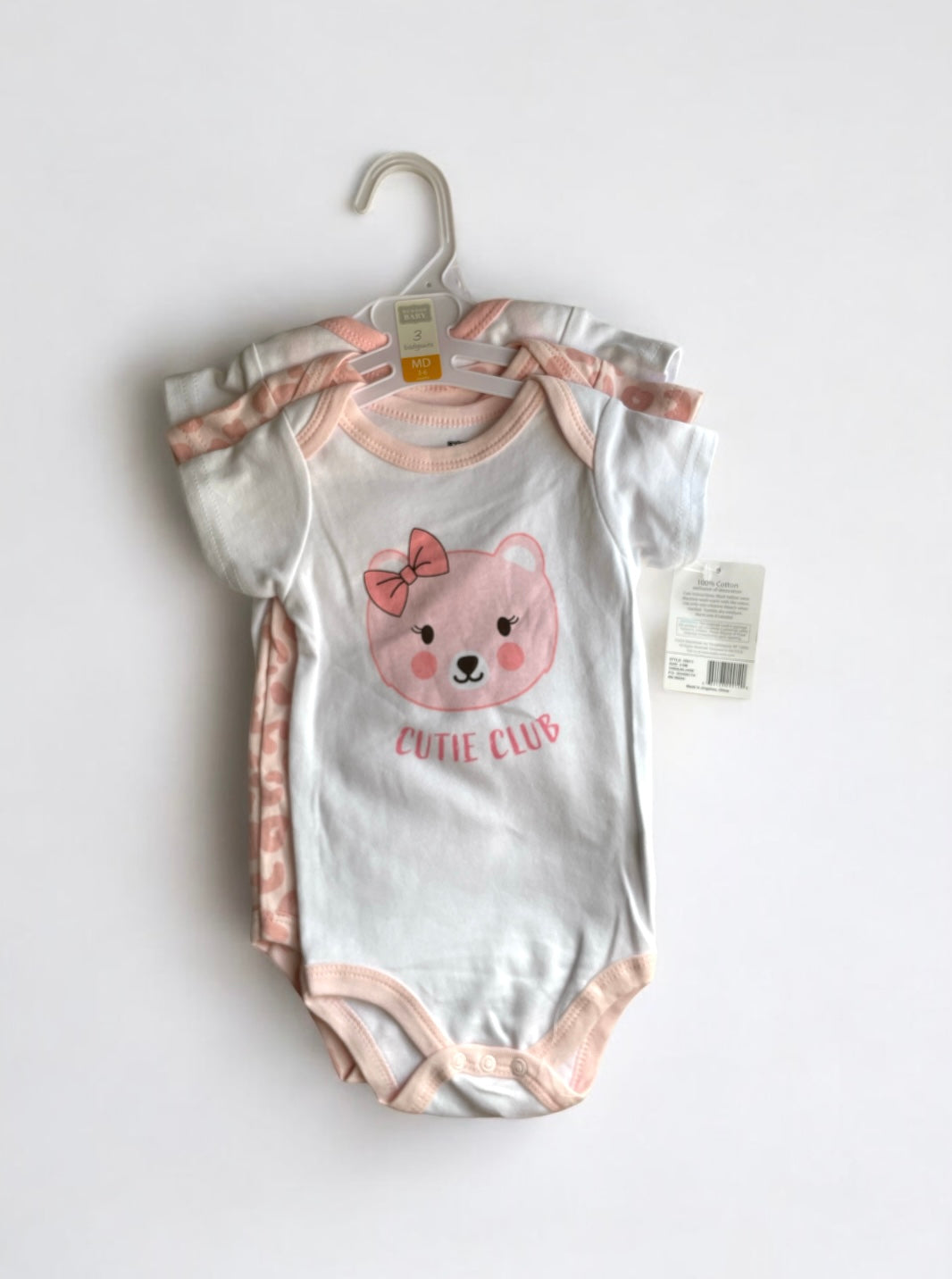 Cutie club Hudson baby 3pk onesies set