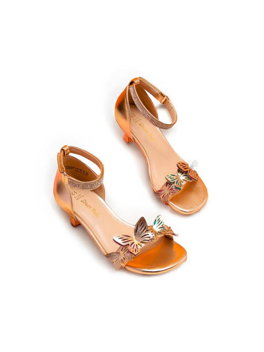 Butter girl gold formsl shoes with straps