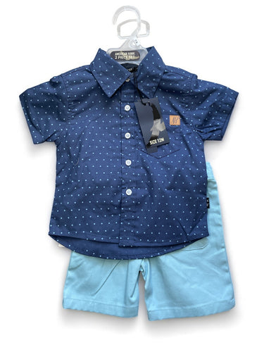 American hawk 2 pc  blue boys set